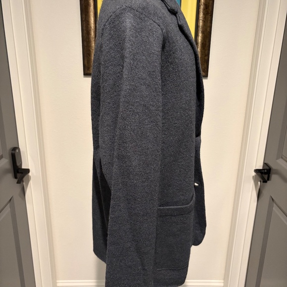 Banana Republic Mens Charcoal Grey Sweater Sport Coat Size Large - NWT - Picture 2 of 4